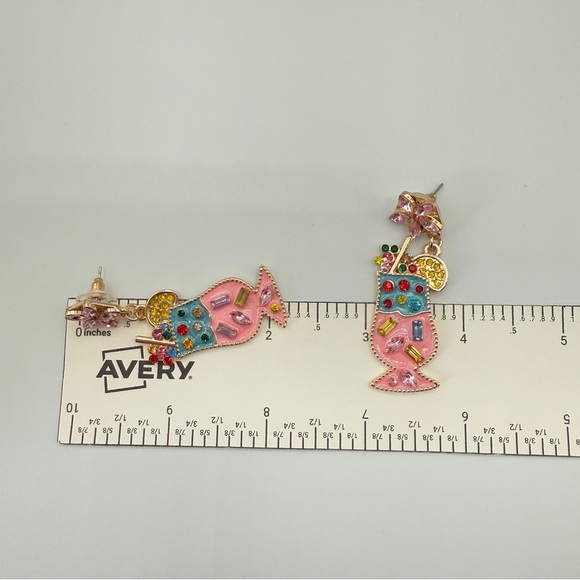 Summer Cocktail Fruity Drink Earrings - Picture 3 of 8